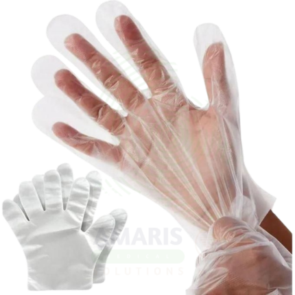 Disposable polythene gloves Amaris Medical