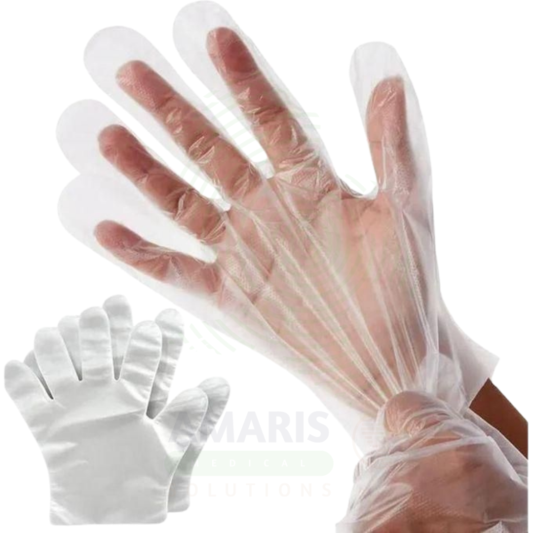 Disposable polythene gloves Amaris Medical Disposable polythene gloves Amaris Medical